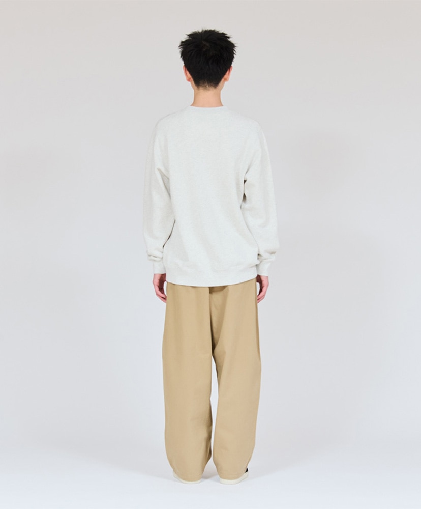 Sweat SHIRO - Crew Neck Sweats Shirt Heather White/ヘザーホワイト L(MEN)