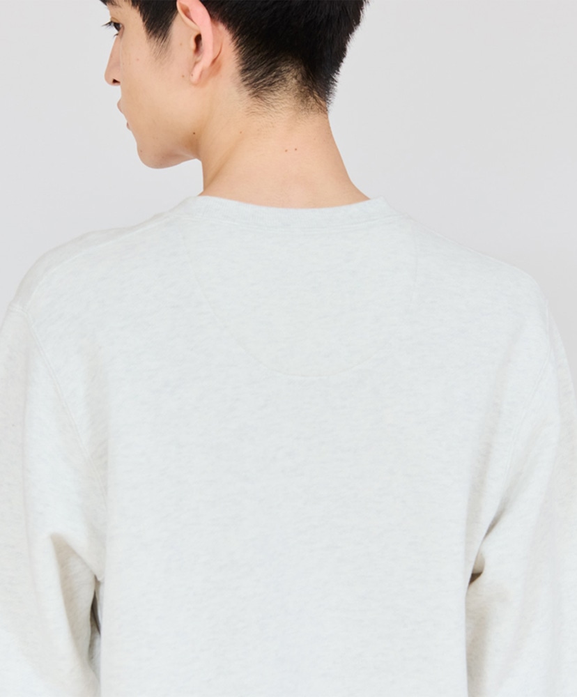 Sweat SHIRO - Crew Neck Sweats Shirt Heather White/ヘザーホワイト L(MEN)