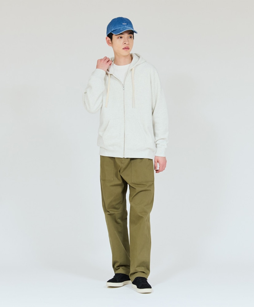 Sweat SHIRO - Sweat Zip Up Hoody Heather White/ヘザーホワイト L(MEN)