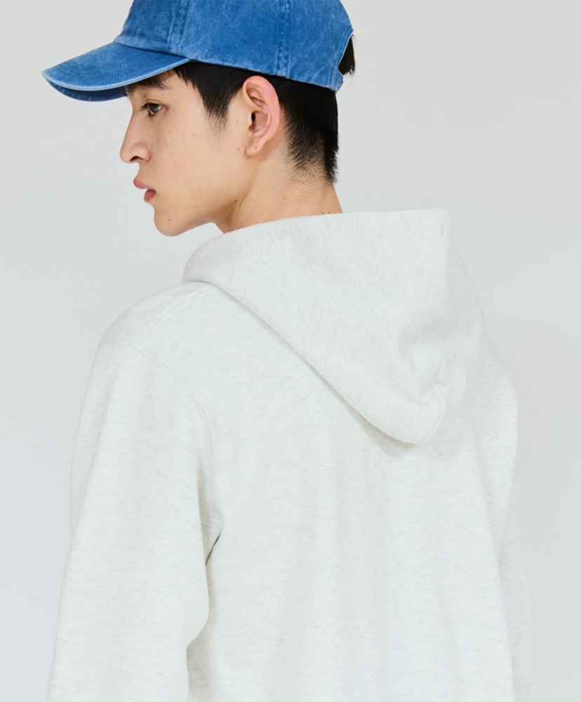 Sweat SHIRO - Sweat Zip Up Hoody Heather White/ヘザーホワイト L(MEN)