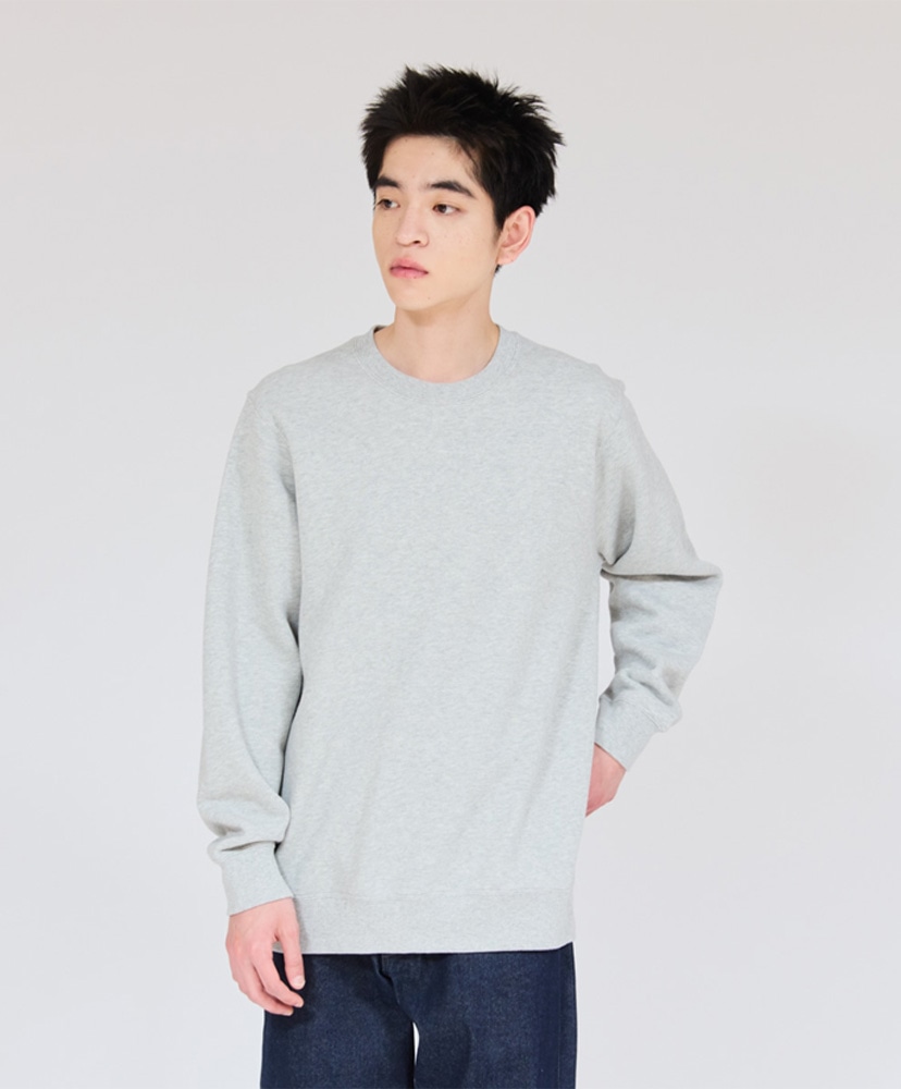 Sweat MOKU - Crew Neck Sweats Shirt Heather Gray/ヘザーグレー L(MEN)