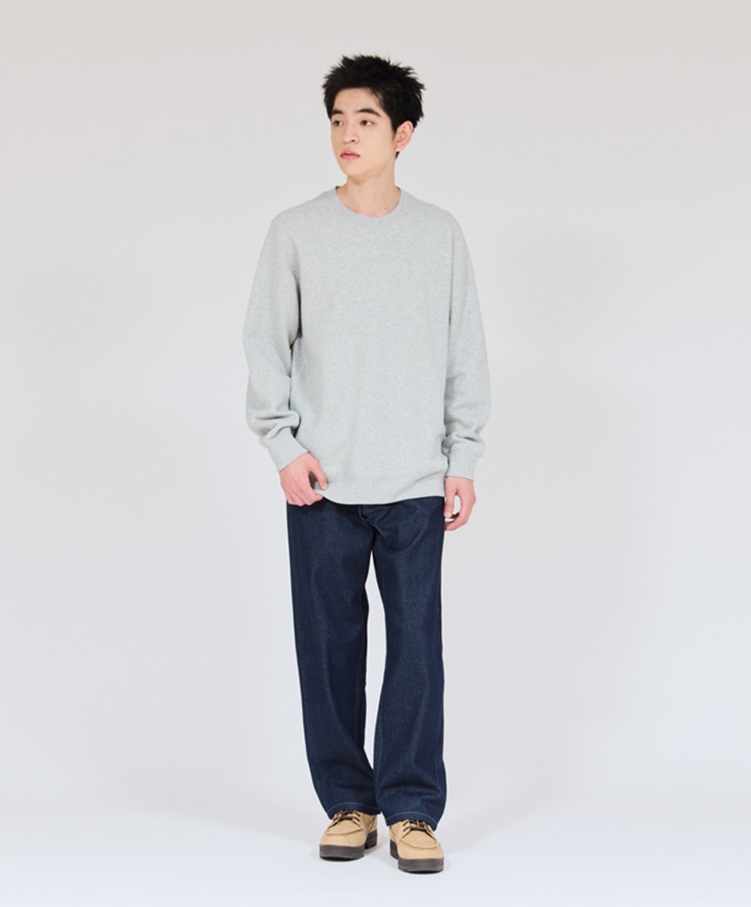 Sweat MOKU - Crew Neck Sweats Shirt Heather Gray/ヘザーグレー L(MEN)