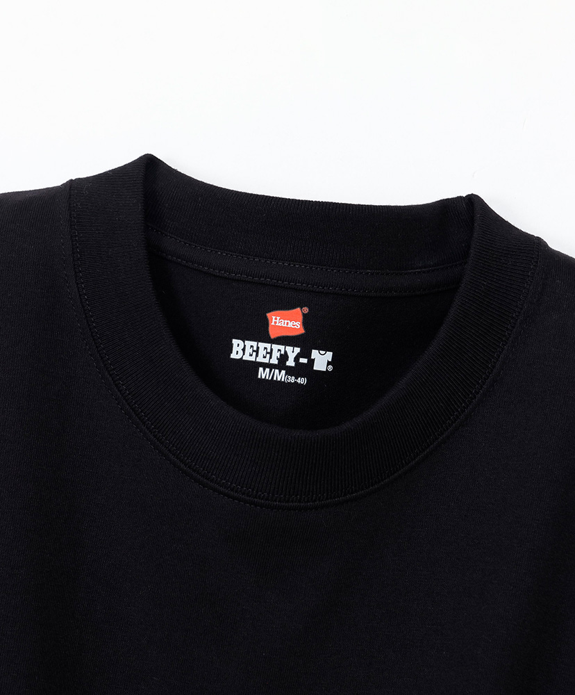 BEEFY-T 1P - Crew Neck Long Sleeve T-Shirt Black/ブラック L(MEN)
