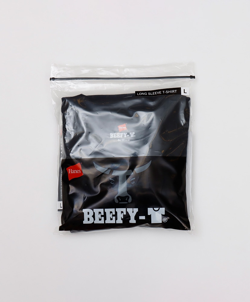 BEEFY-T 1P - Crew Neck Long Sleeve T-Shirt Black/ブラック L(MEN)