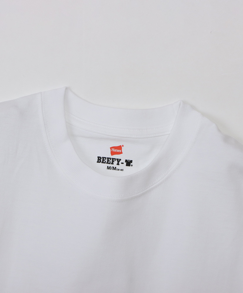 BEEFY-T 1P - Crew Neck Long Sleeve T-Shirt White/ホワイト L(MEN)