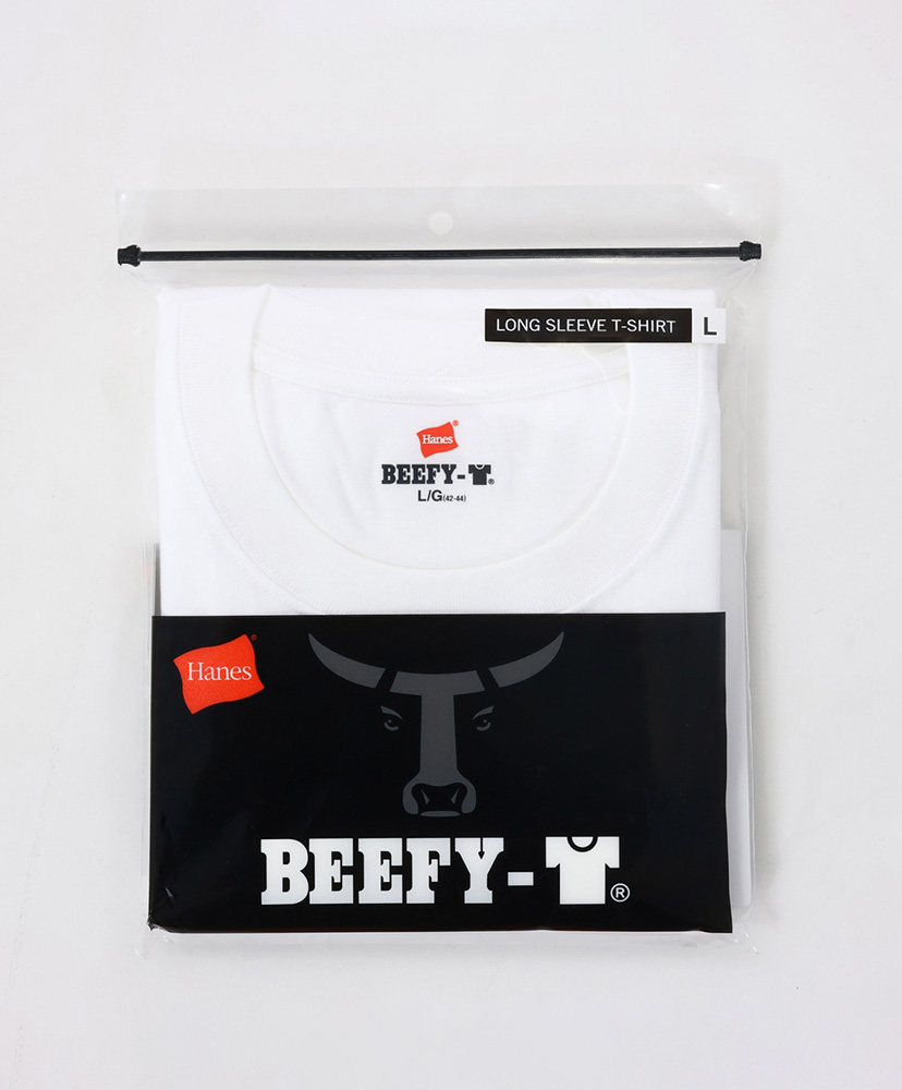 BEEFY-T 1P - Crew Neck Long Sleeve T-Shirt White/ホワイト L(MEN)