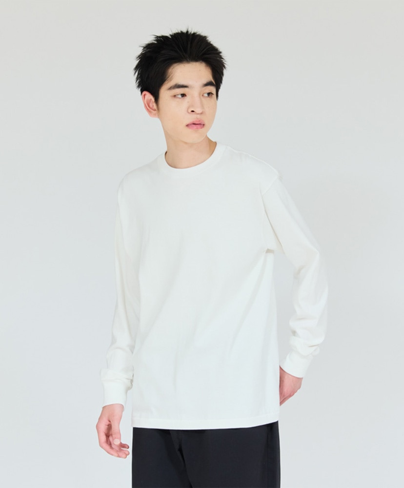 T-Shirts SHIRO - Crew Neck Long Sleeve T-Shirt White/ホワイト L(MEN)