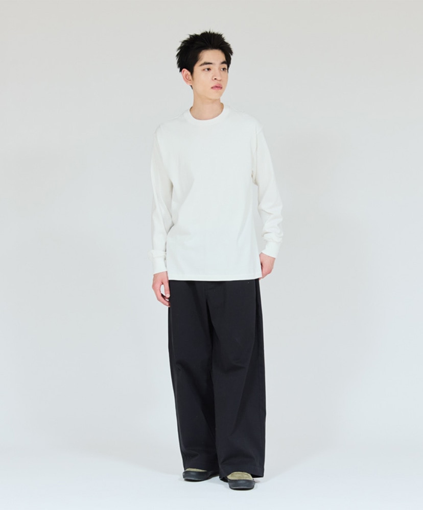 T-Shirts SHIRO - Crew Neck Long Sleeve T-Shirt White/ホワイト L(MEN)