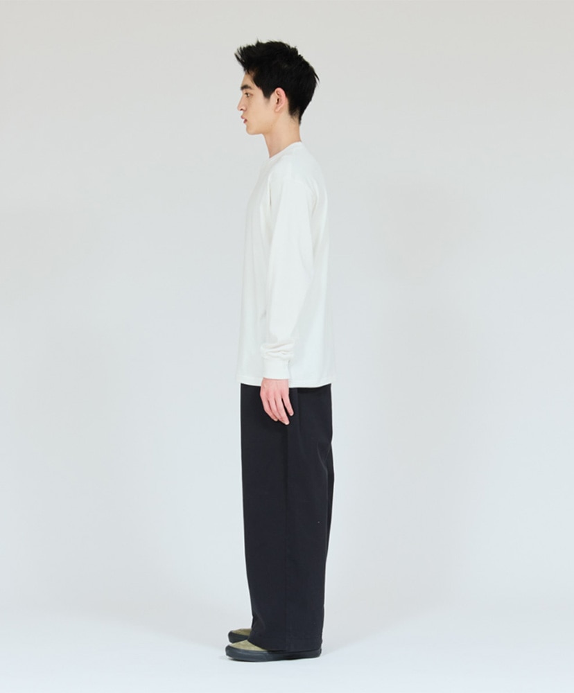 T-Shirts SHIRO - Crew Neck Long Sleeve T-Shirt White/ホワイト L(MEN)