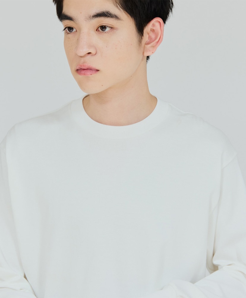 T-Shirts SHIRO - Crew Neck Long Sleeve T-Shirt White/ホワイト L(MEN)