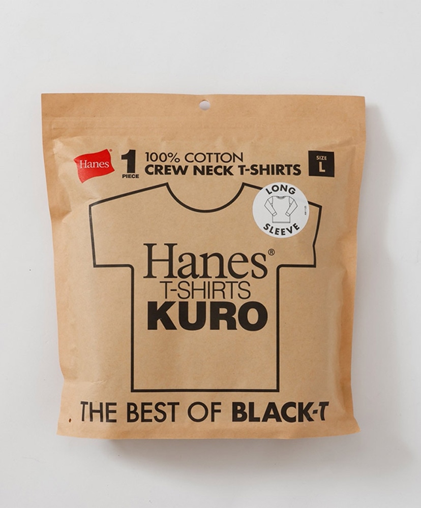 T-Shirts KURO - Crew Neck Long Sleeve T-Shirt Black/ブラック L(MEN)