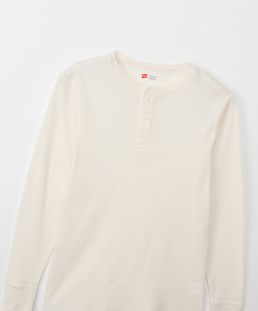 Thermal Top - Henry Neck Long Sleeve White/ホワイト L(MEN)