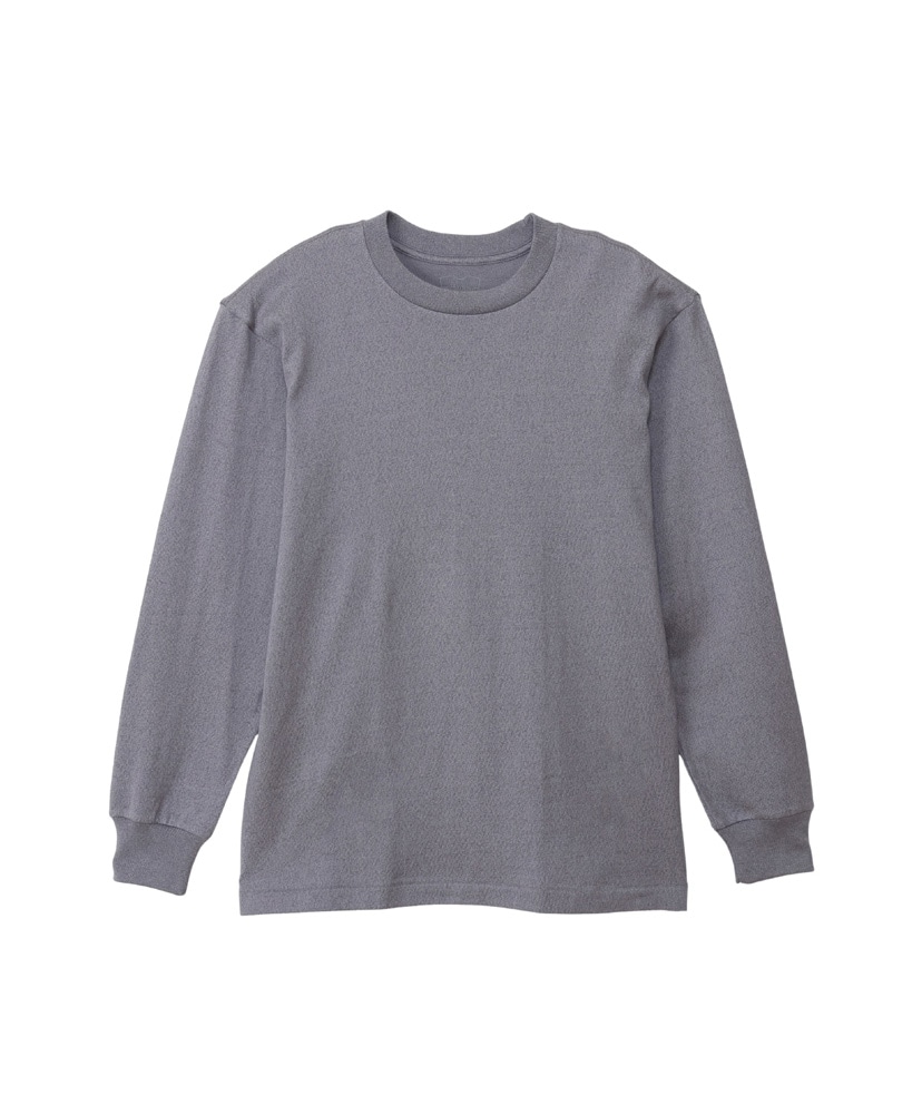 T-Shirts MOKU - Crew Neck Long Sleeve T-Shirt(L(MEN) Heather Gray