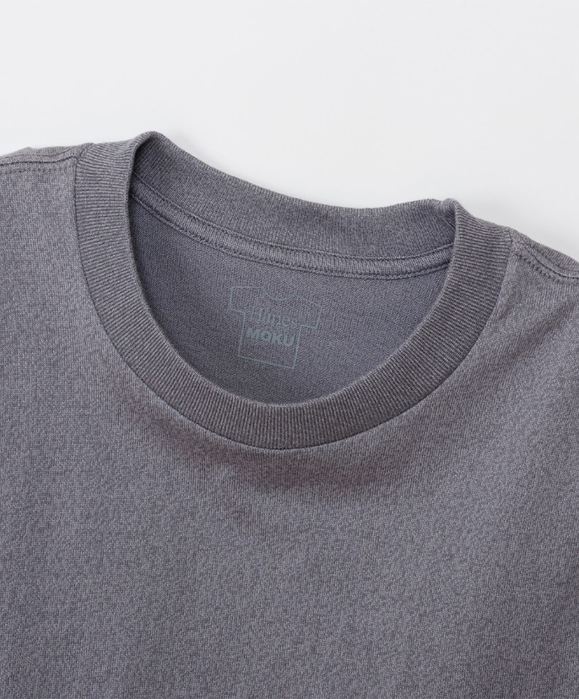 T-Shirts MOKU - Crew Neck Long Sleeve T-Shirt Heather Gray/ヘザーグレー L(MEN)