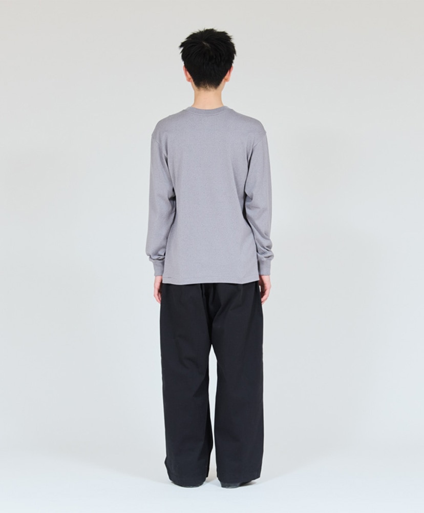 T-Shirts MOKU - Crew Neck Long Sleeve T-Shirt(L(MEN) Heather Gray
