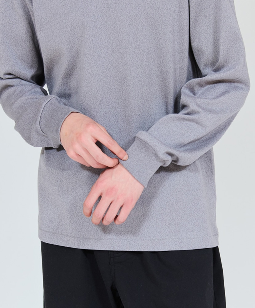 T-Shirts MOKU - Crew Neck Long Sleeve T-Shirt Heather Gray/ヘザーグレー L(MEN)