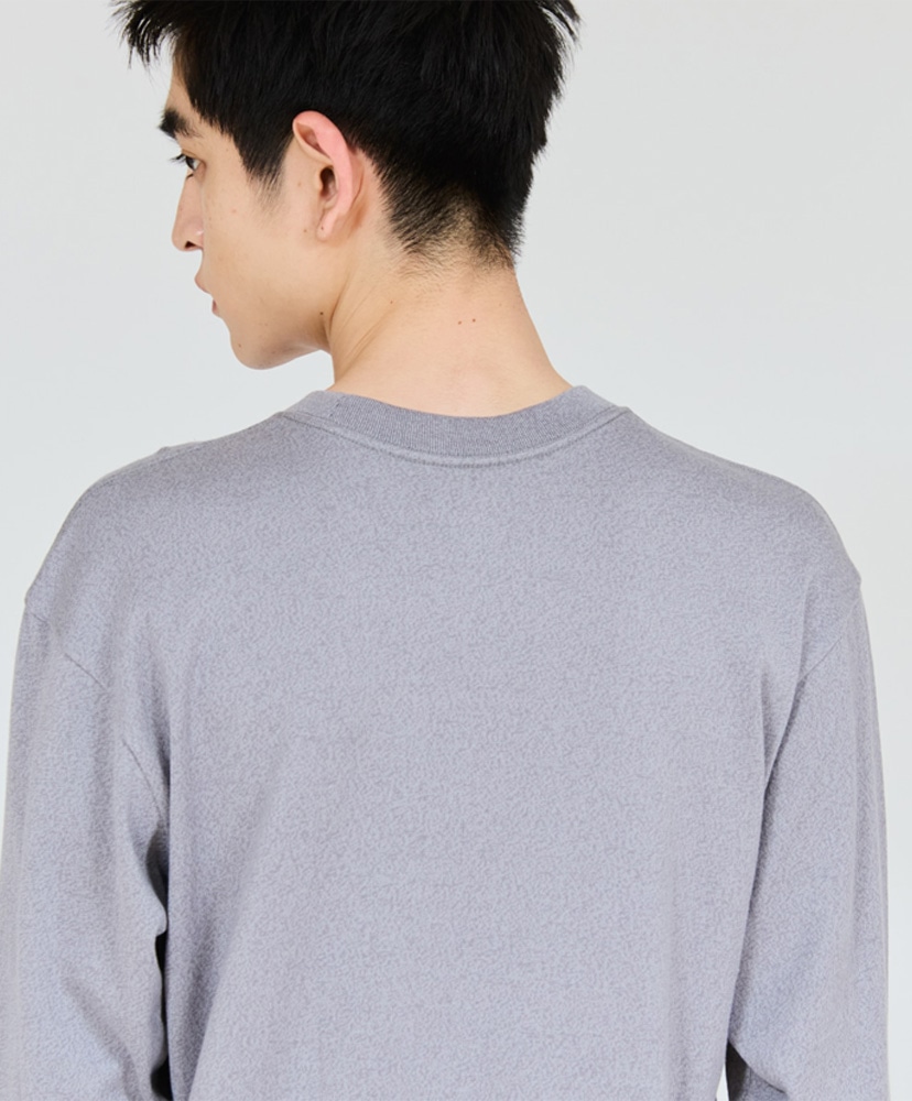 T-Shirts MOKU - Crew Neck Long Sleeve T-Shirt Heather Gray/ヘザーグレー L(MEN)