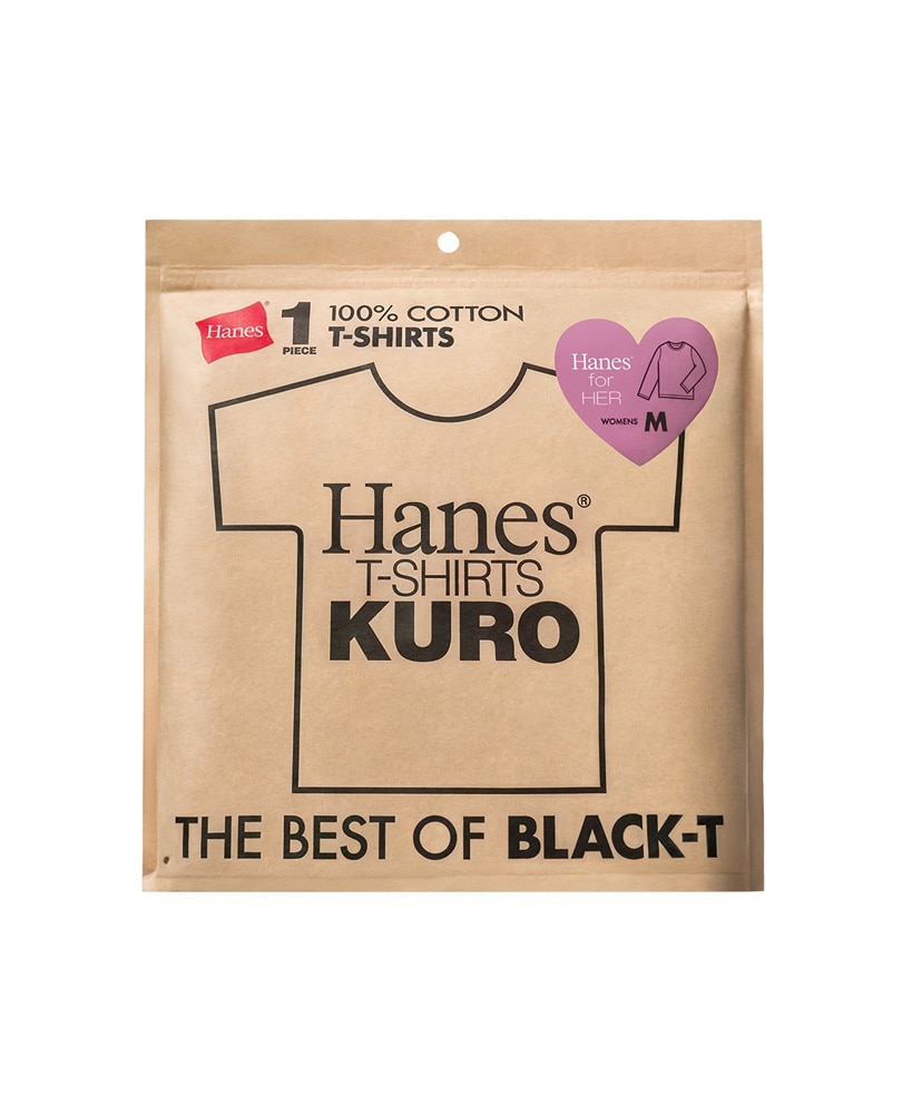 T-Shirts KURO for Her - Crew Neck T-Shirt Black/ブラック L(WOMEN)
