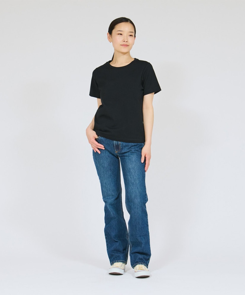T-Shirts KURO for Her - Crew Neck T-Shirt Black/ブラック L(WOMEN)