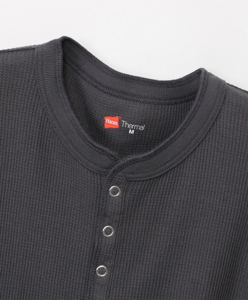 Thermal For Her - Henley Neck T-Shirt Medium gray/ミディアムグレー L(WOMEN)