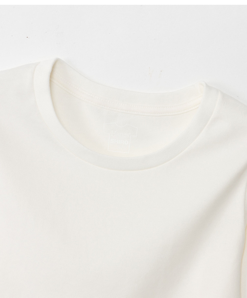 Hanes T-SHIRTS SHIRO for HER - Crew Neck Long Sleeve T-Shirt White/ホワイト L(WOMEN)