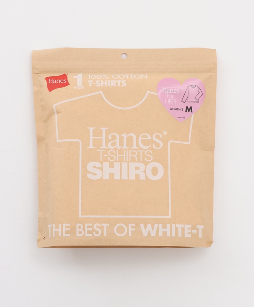 Hanes T-SHIRTS SHIRO for HER - Crew Neck Long Sleeve T-Shirt White/ホワイト L(WOMEN)