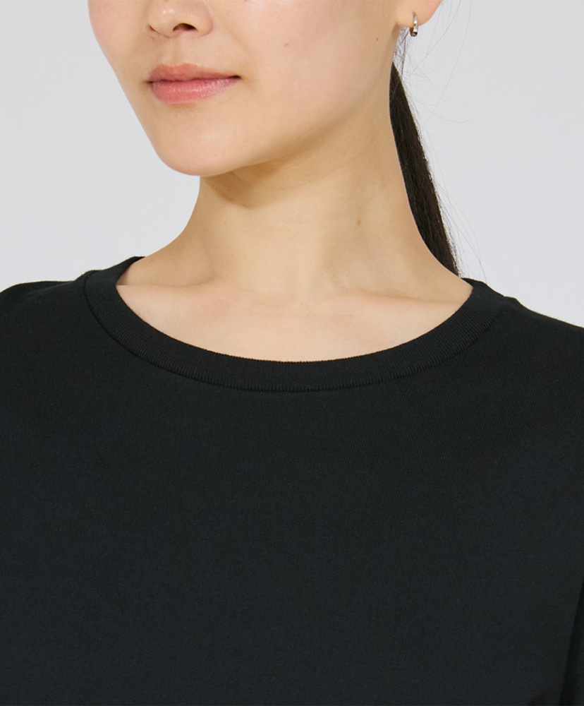 Hanes T-SHIRTS KURO for HER - Crew Neck Long Sleeve T-Shirt Black/ブラック L(WOMEN)