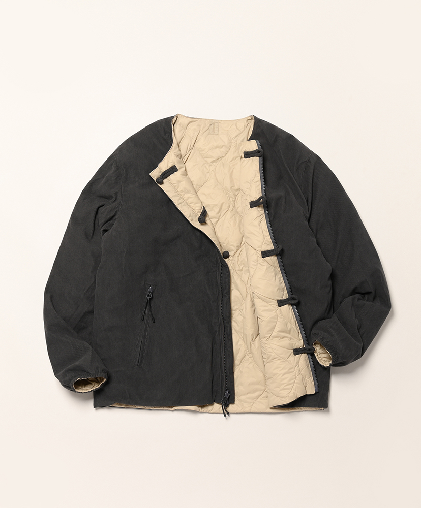 Reversible China Button Down Jacket BGE×CHAR/ベージュ×チャコール L(MEN)