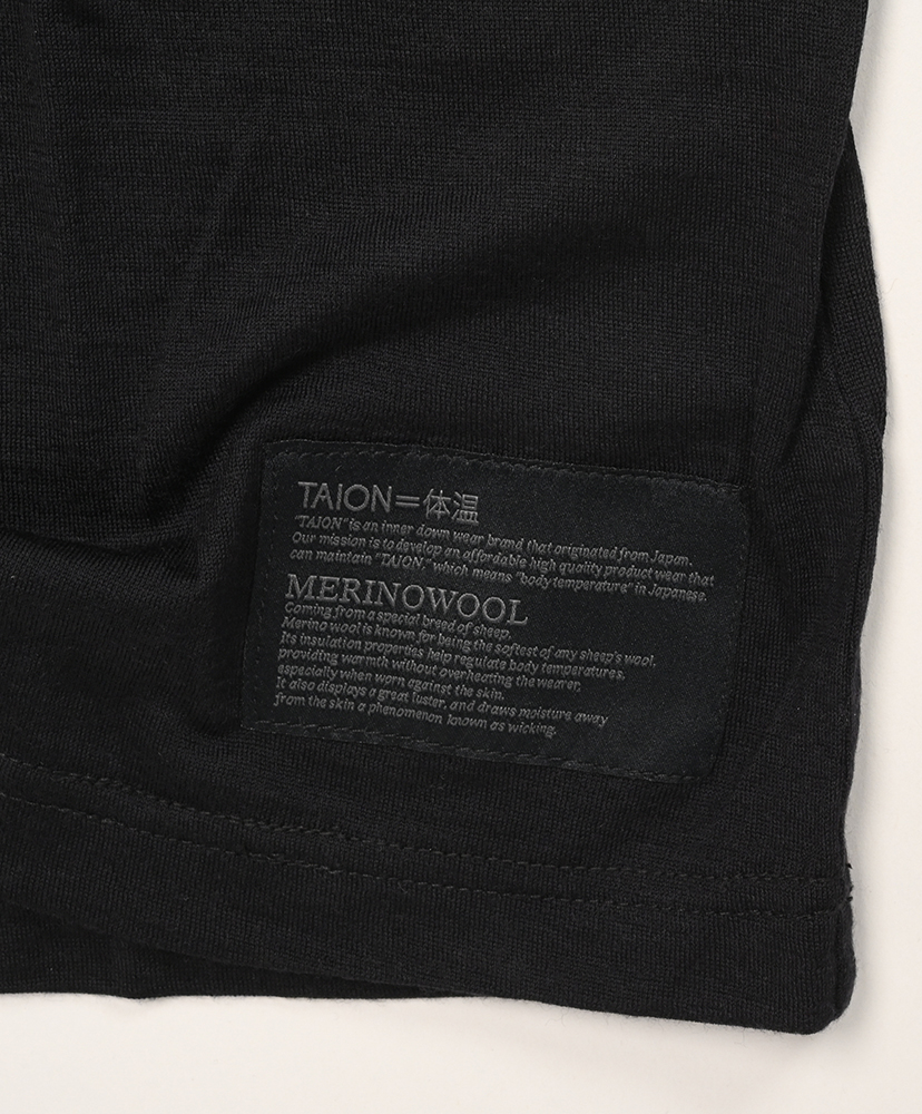 Merino Wool Under Wear T-Shirt Black/ブラック 2XL(MEN)