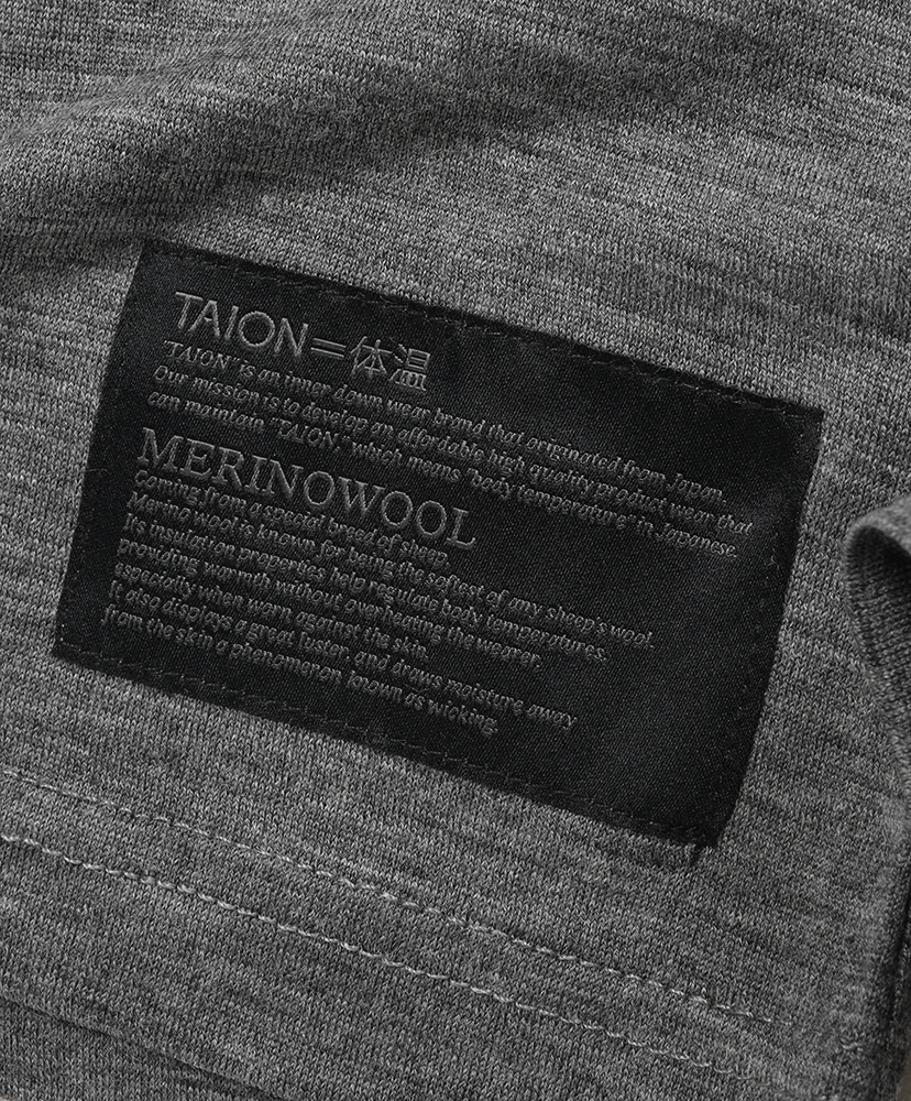 Merino Wool Under Wear L/S T-Shirt D.Charcoal/ダークチャコール 2XL(MEN)