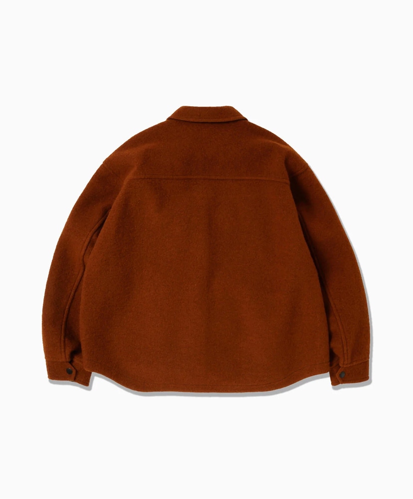 Wool Shaggy Zip Jacket Brown/ブラウン WS(WOMEN)