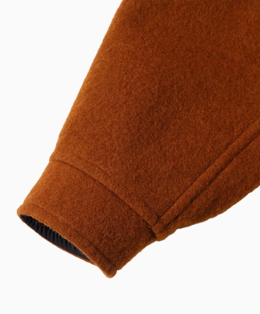Wool Shaggy Zip Jacket Brown/ブラウン WS(WOMEN)