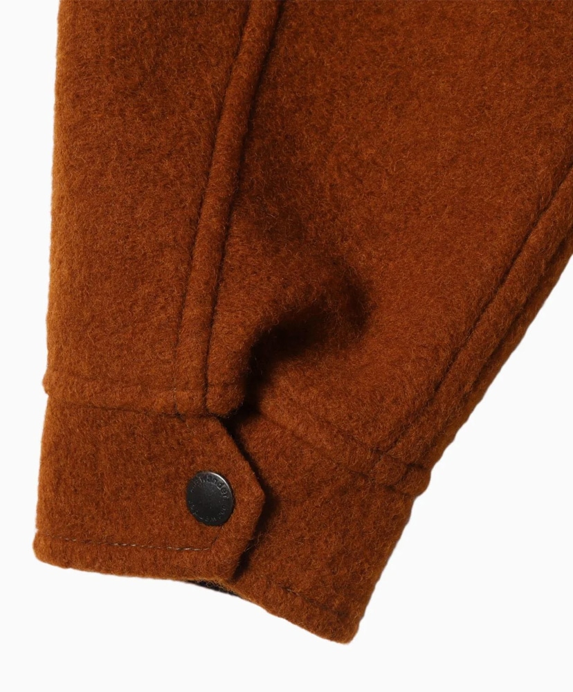 Wool Shaggy Zip Jacket Brown/ブラウン WS(WOMEN)