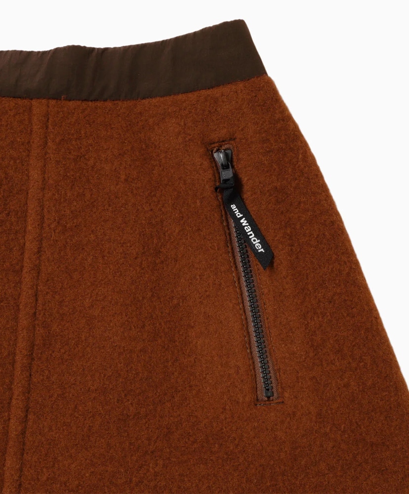 Wool Shaggy Skirt (W) Brown/ブラウン WM(WOMEN)