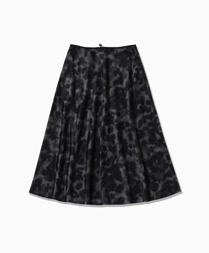 Printed Satin Skirt (W) Gray/グレー WM(WOMEN)