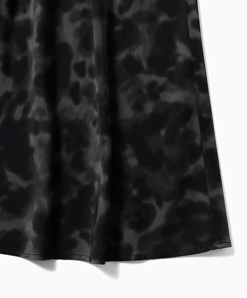 Printed Satin Skirt (W) Gray/グレー WM(WOMEN)