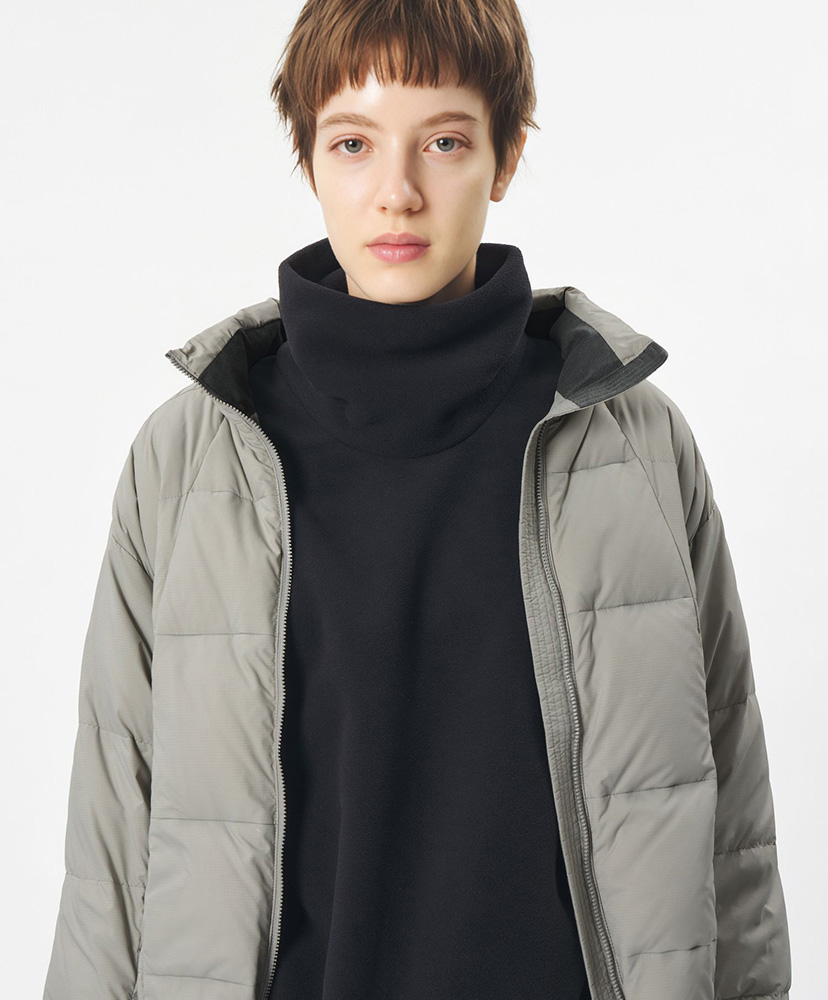 Gridded Down Jacket (Unisex) Drizzle / ドリズル 2(MEN)
