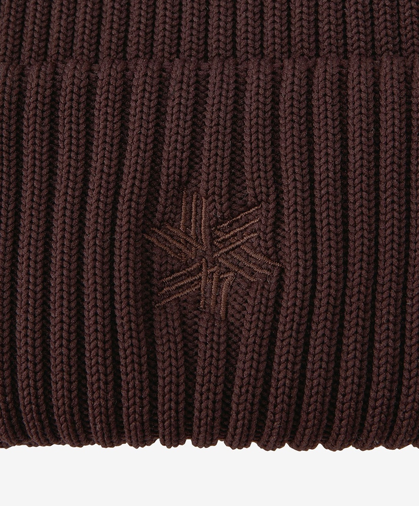 Goldwin Logo Knit Cap Deep Brown/ディープブラウン F(MEN)
