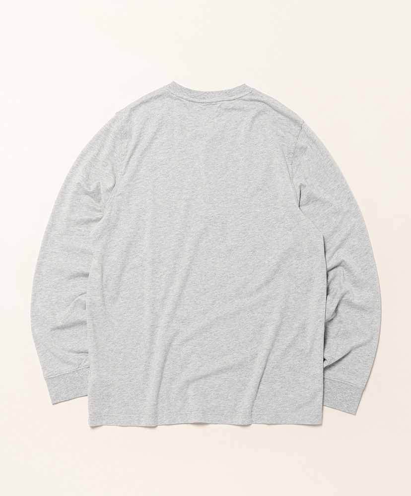 Men's Carefree Unshrinkable Tee Long-Sleeve Henley Gray Heather/グレーヘザー L(MEN)