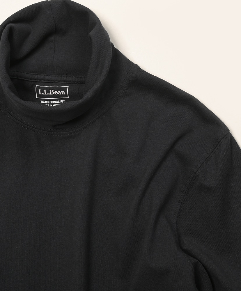 Men's Carefree Unshrinkable Turtleneck Black/ブラック L(MEN)