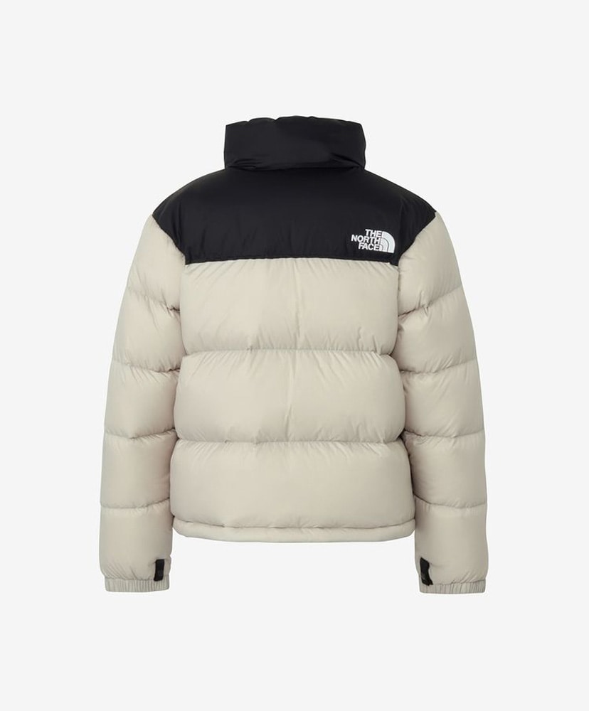 Short Nuptse Jacket (Women's) FK/フォッシルアイボリー×ブラック L(WOMEN)