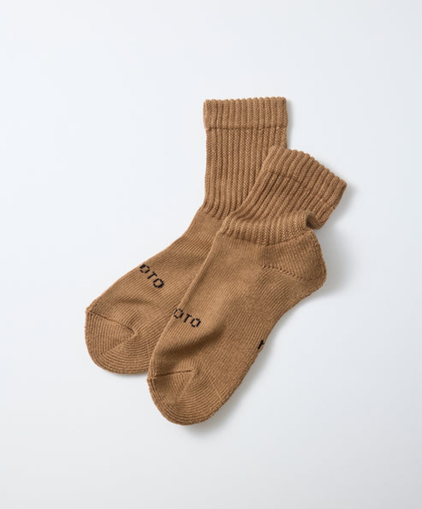 Organic Daily 3Pack Mini Crew Socks Khaki Tones/カーキ トーンズ M(25-27cm)