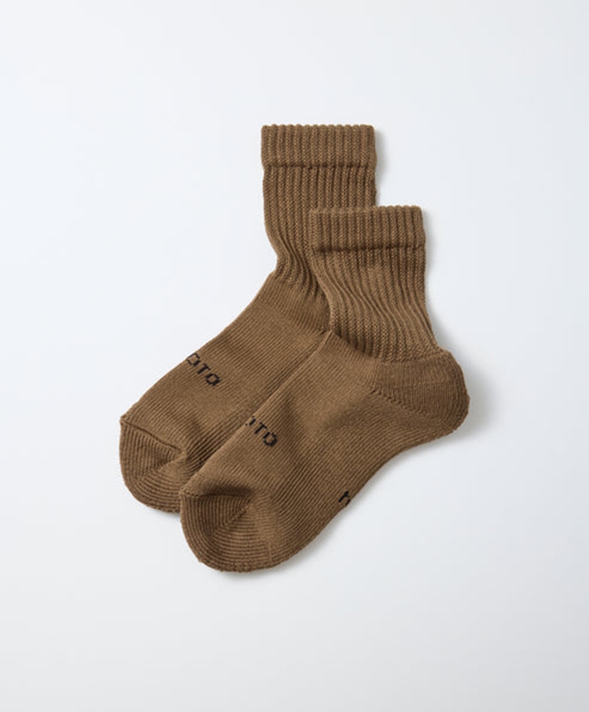 Organic Daily 3Pack Mini Crew Socks Khaki Tones/カーキ トーンズ M(25-27cm)