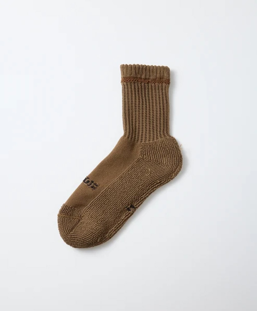 Organic Daily 3Pack Mini Crew Socks Khaki Tones/カーキ トーンズ M(25-27cm)