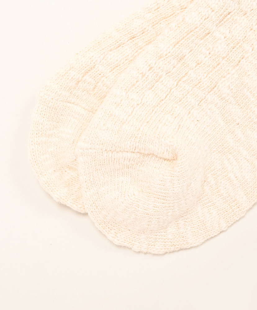 50th Slub Socks Ecru/エクリュ M