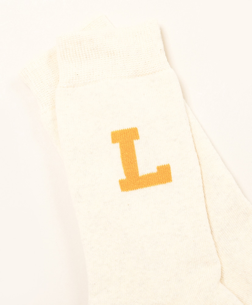 50th L Logo Socks Ecru/エクリュ M