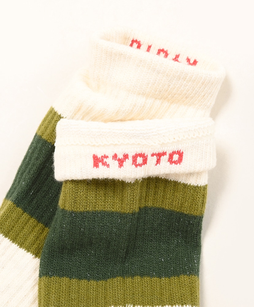 50th Line Socks LT.Green×DK.Green/ライトグリーン×ダークグリーン M