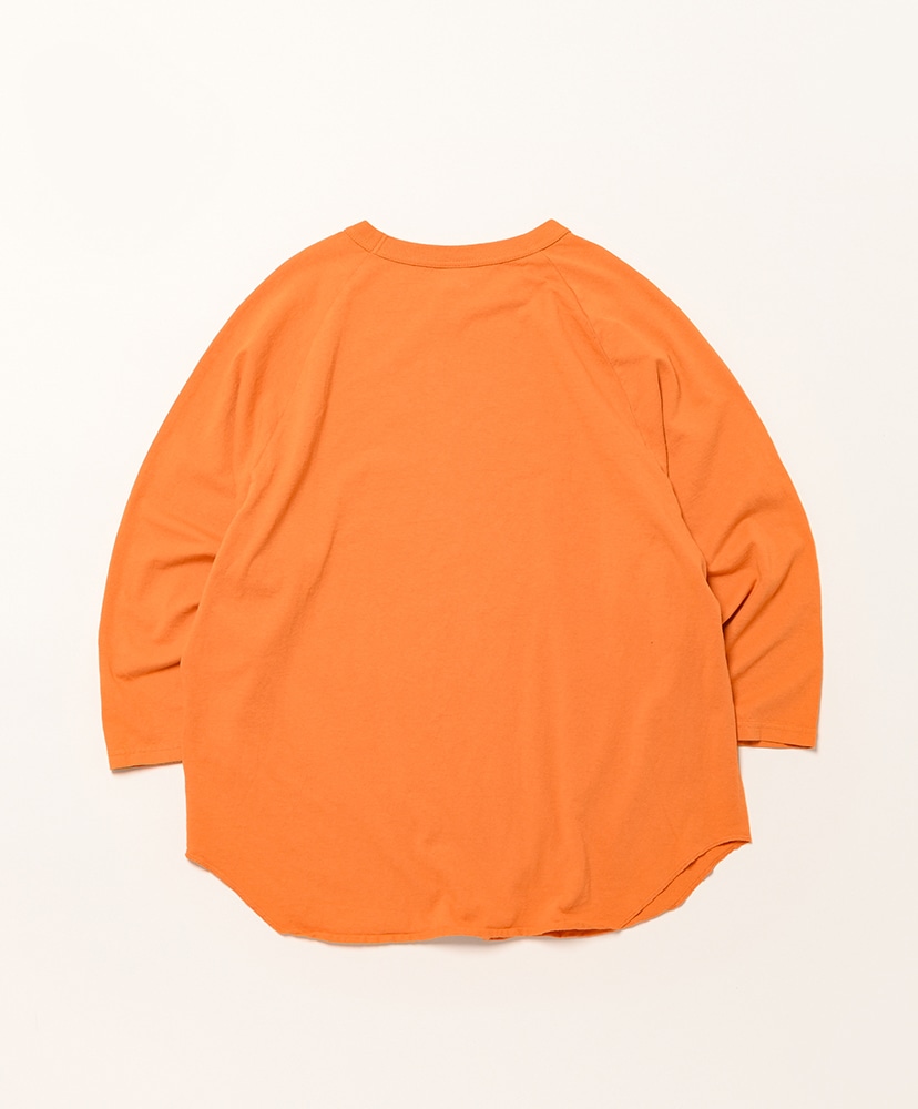 3/4 Baseball Tee Solid Dark Orange / ダークオレンジ L(MEN)