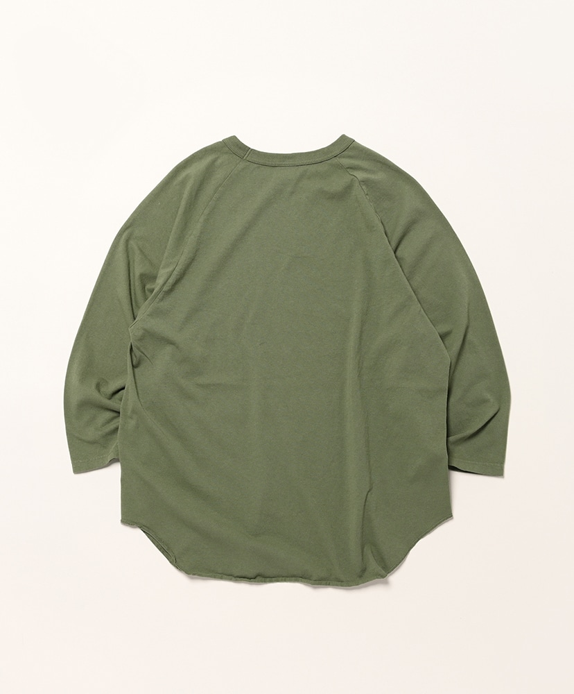 3/4 Baseball Tee Solid Old Green / オールドグリーン L(MEN)