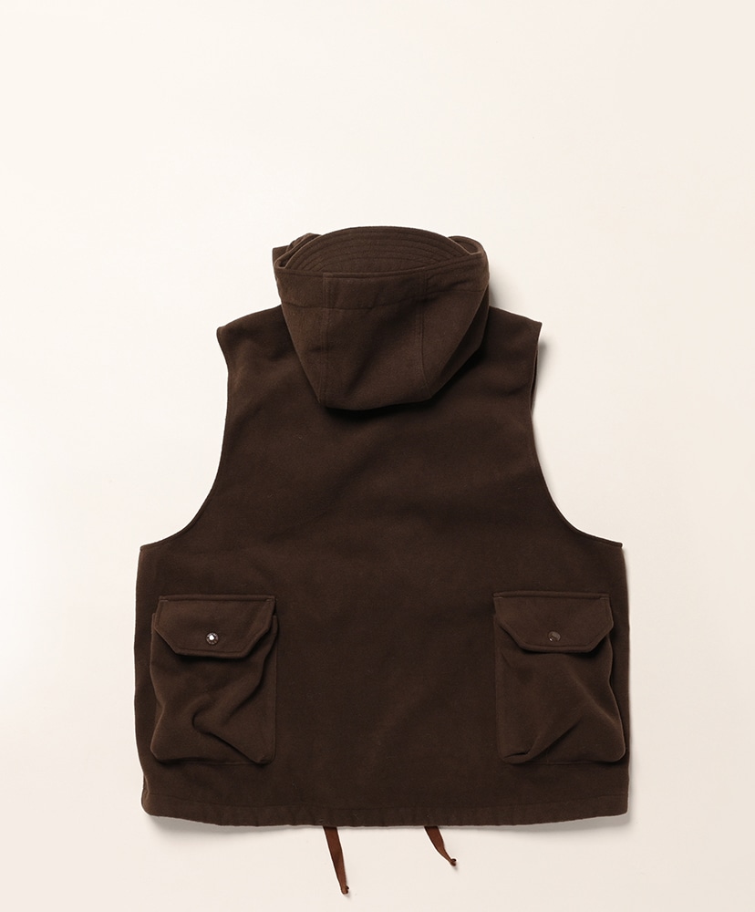 Field Vest - Polyester Fake Melton Brown/ブラウン L(MEN)